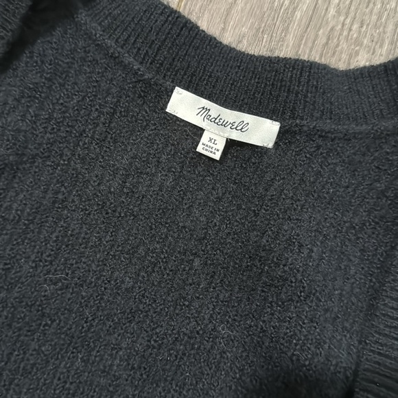 Madewell Melwood Square Neck Pullover Sweater black XL - Picture 8 of 10